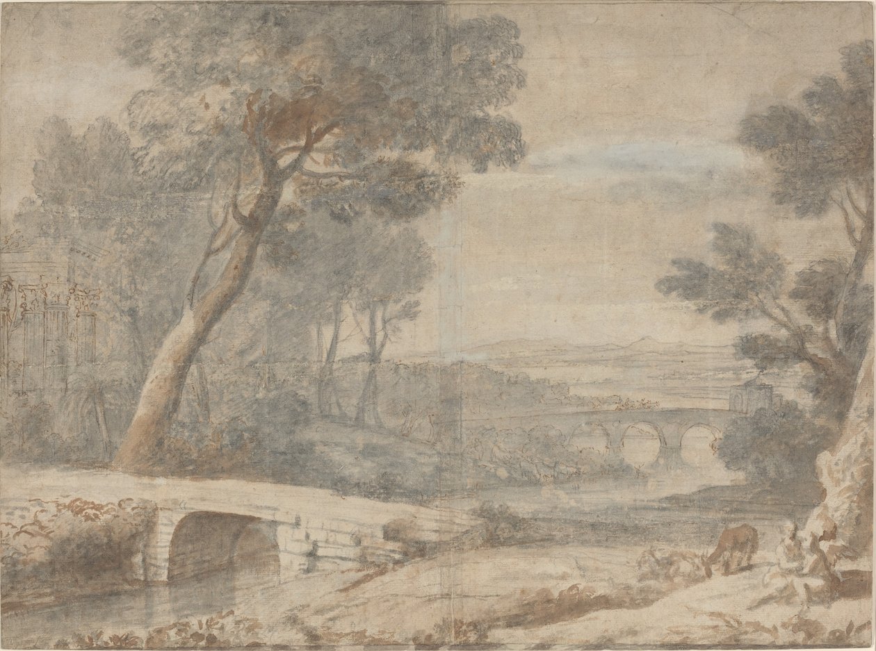 A pihenés az Egyiptomba való repülés során alkotó: Follower of Claude Lorrain