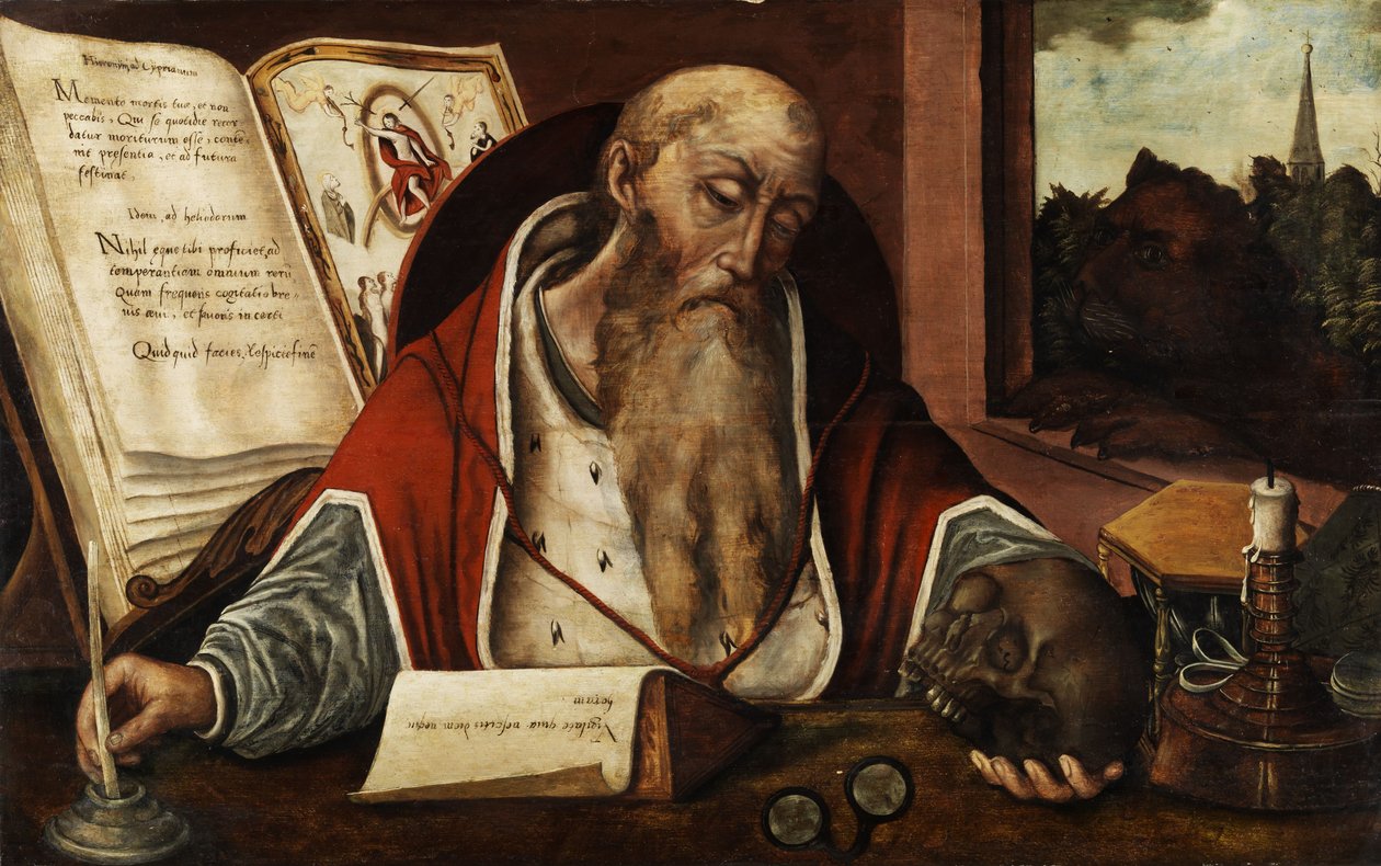Utca. Jeromos az ügyben. alkotó: Follower of Joos van Cleve