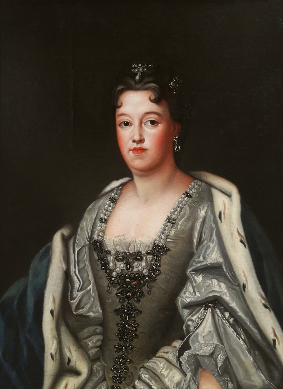 Lengyel Therese Kunigunde portréja ezüst ruhában alkotó: Follower of Joseph Vivien