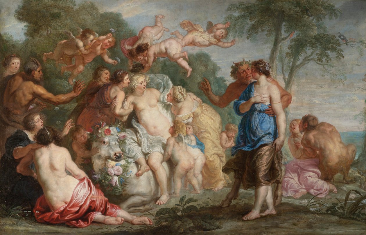 Európa megerőszakolása alkotó: Follower of Peter Paul Rubens