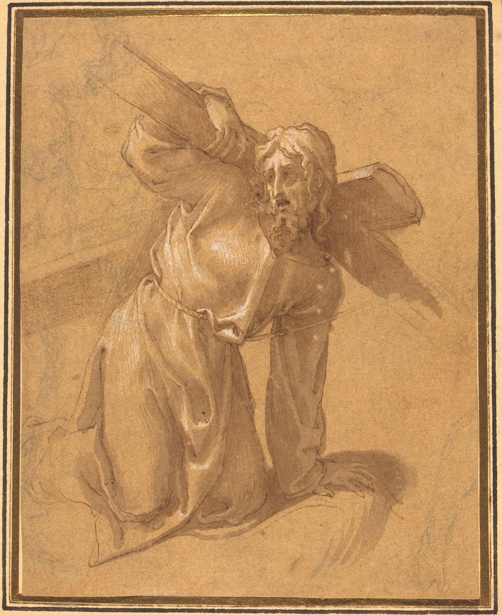 Krisztus elesik a kereszt alatt alkotó: Follower of Francesco Salviati