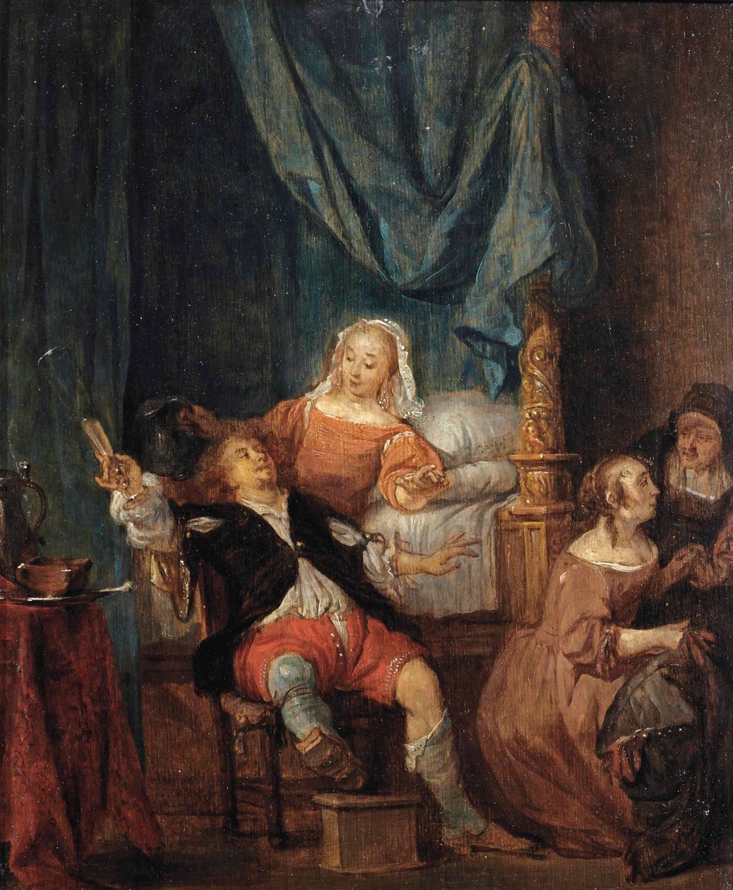 A tékozló fiú a bordélyházban alkotó: Follower of Gabriël Metsu