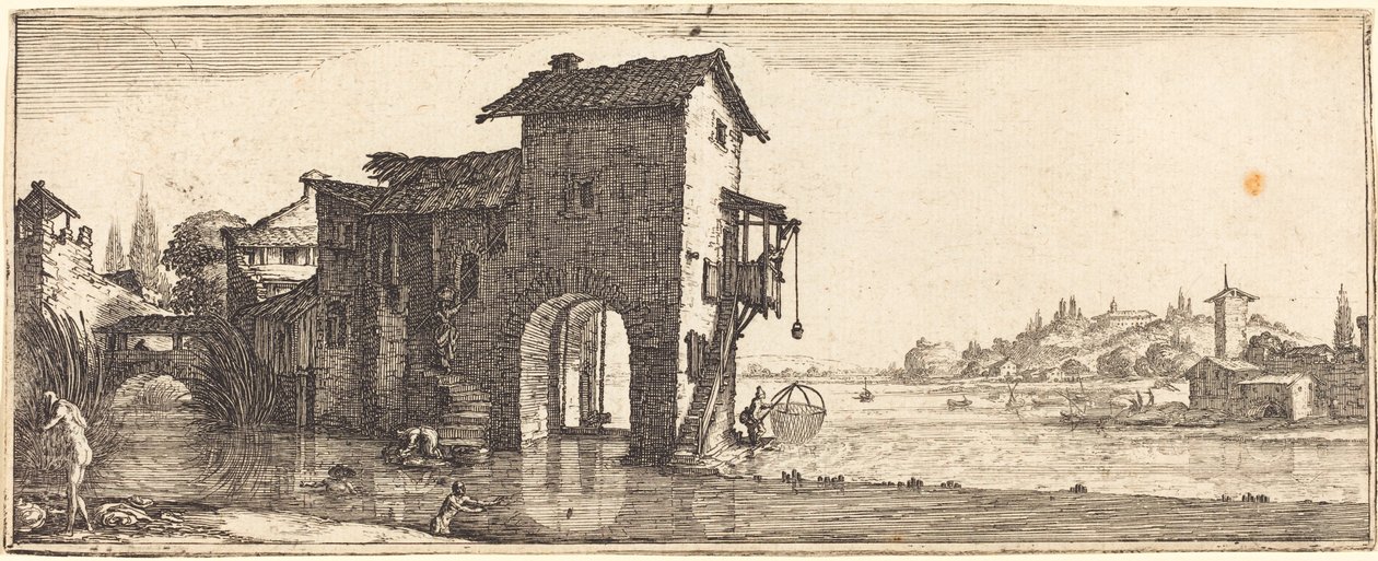 A Vízimalom alkotó: Follower of Jacques Callot