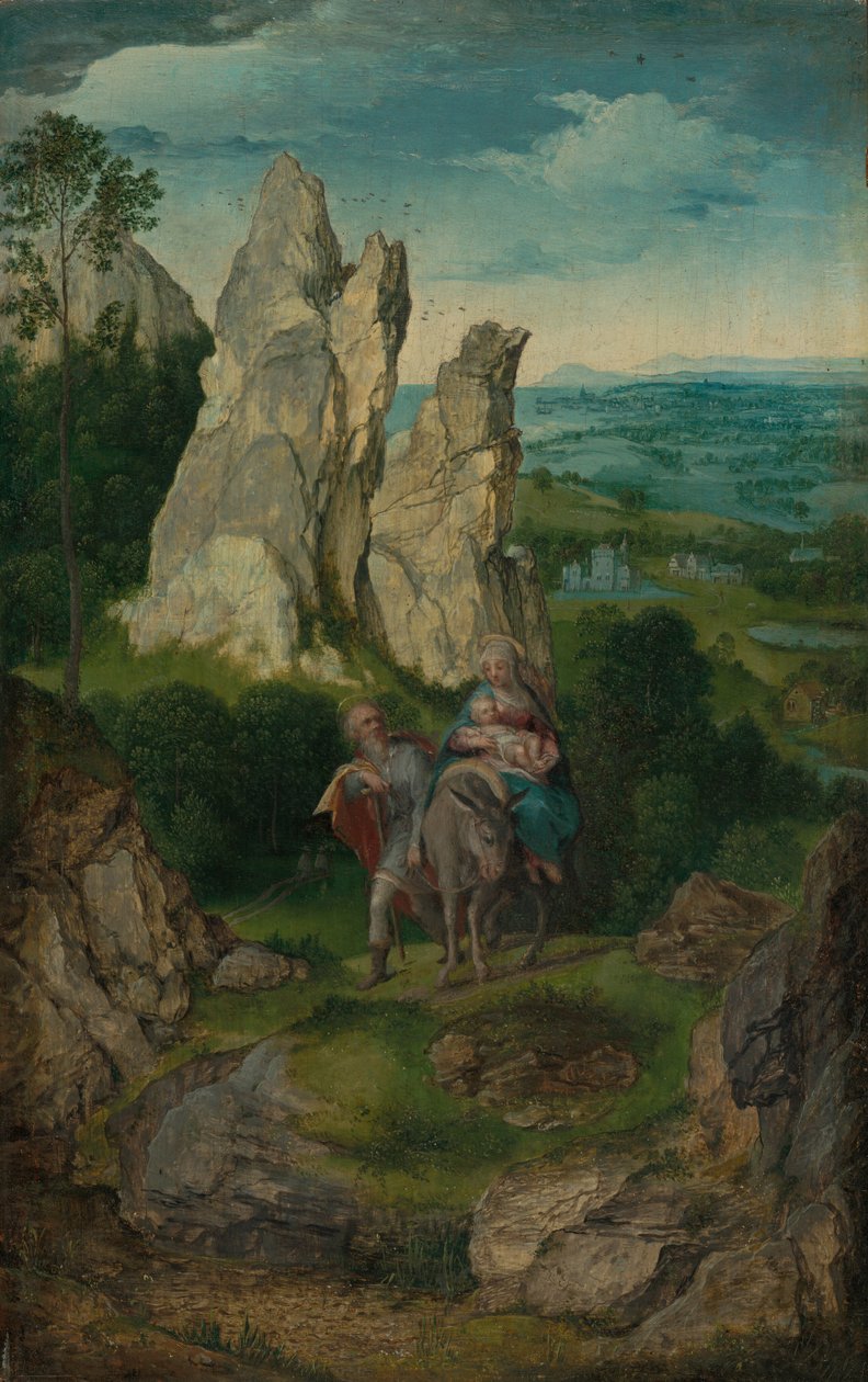 Repülés Egyiptomba alkotó: Follower of Joachim Patinir