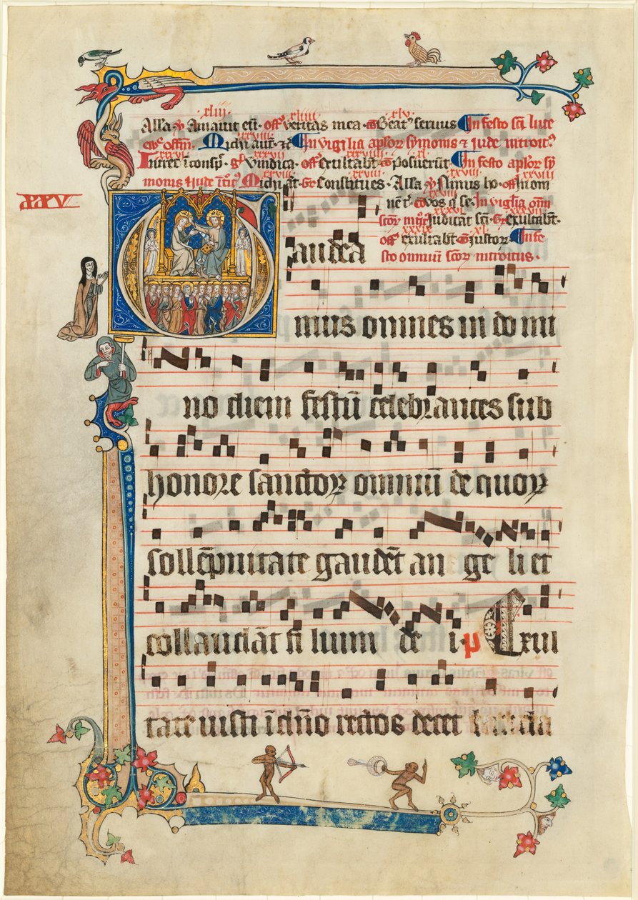Szűzanya megkoronázása kísérőszentekkel alkotó: Follower of Johannes von Valkenburg