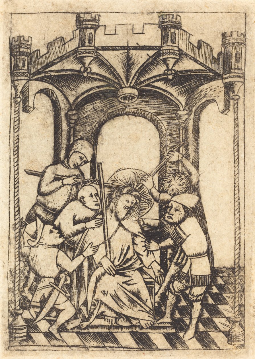 A töviskoronázás alkotó: Follower of Master of the Playing Cards