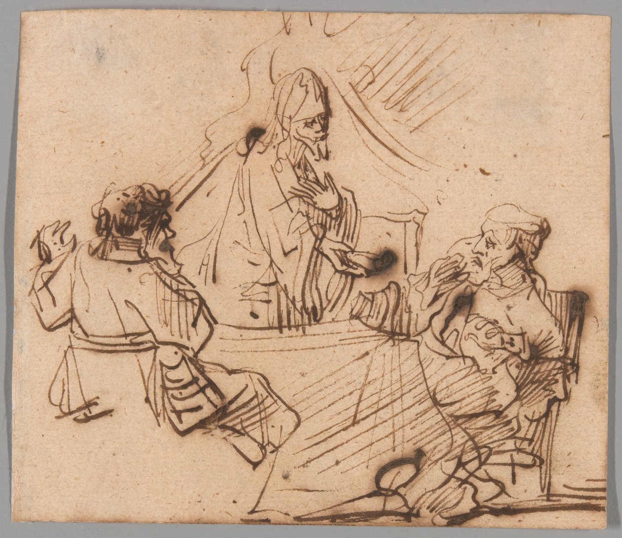 Vacsora Emmausban alkotó: Follower of Rembrandt van Rijn