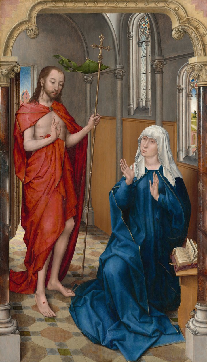 Krisztus megjelenése a Szűznek alkotó: Follower of Rogier van der Weyden