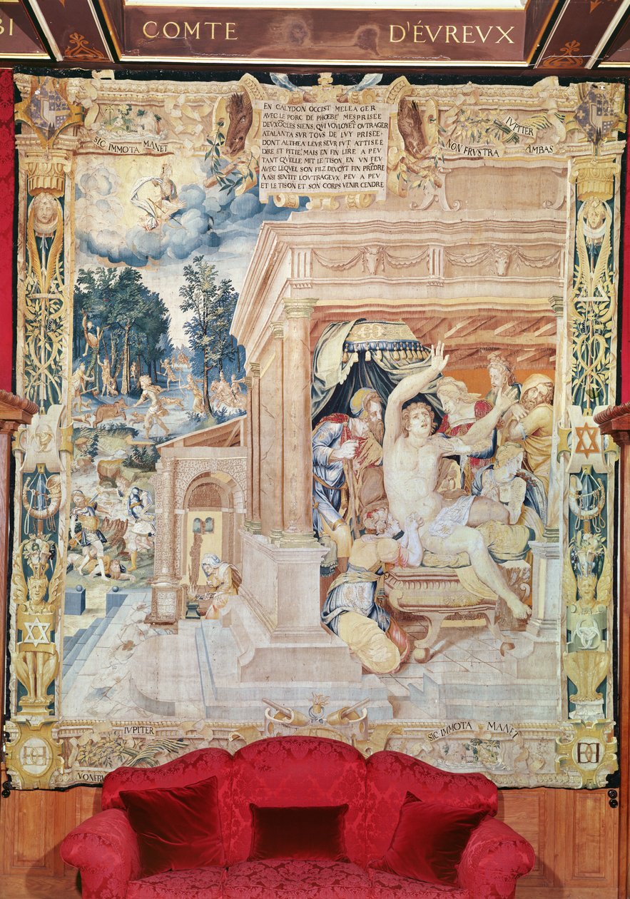 Atalanta és Meleager, Diana történetéből alkotó: Fontainebleau School