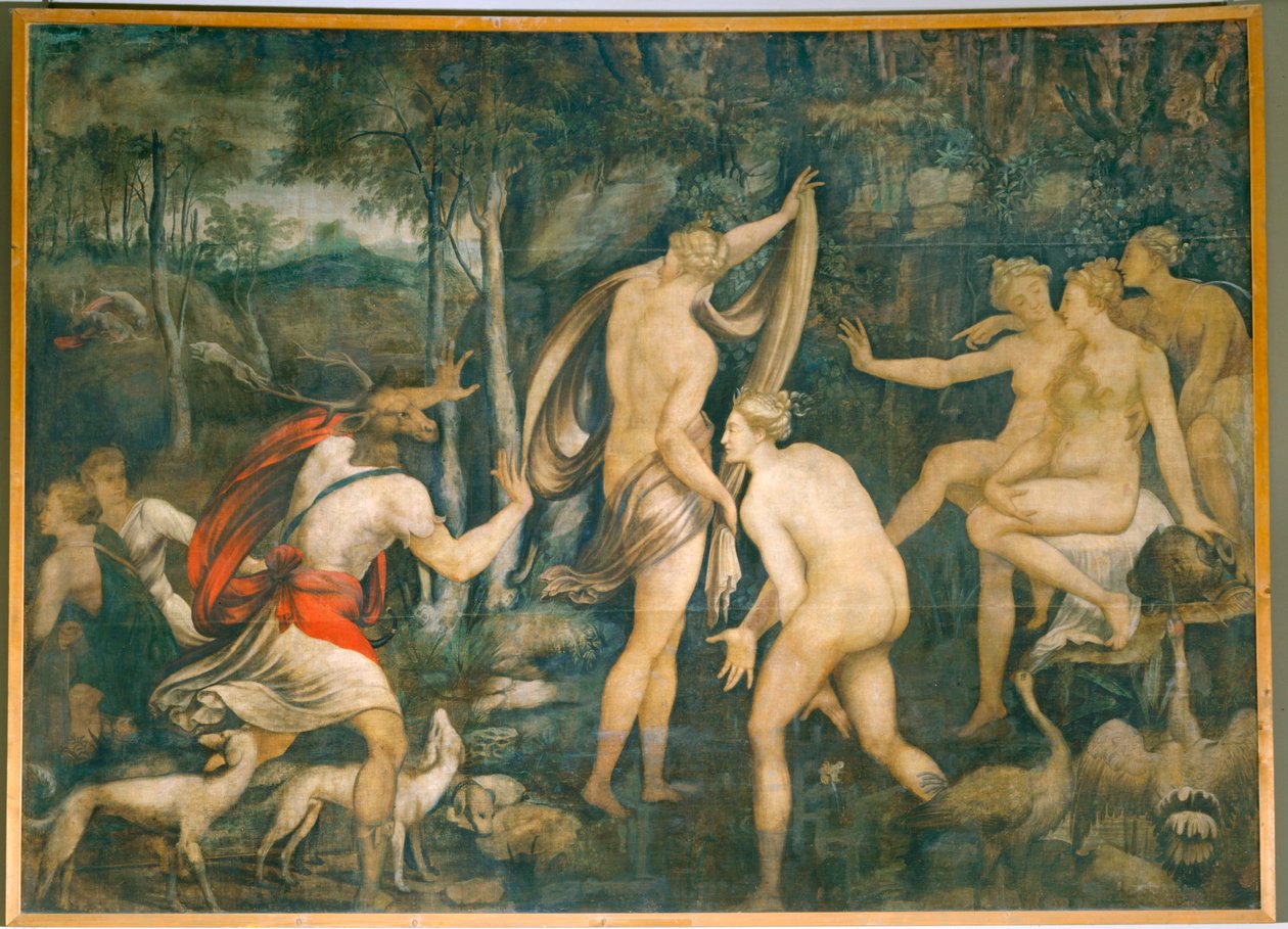 Diane et Acteon - Diana és Actaeon ... alkotó: Fontainebleau School