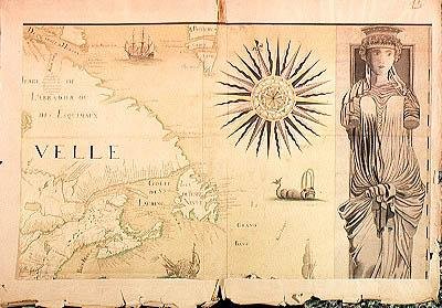 Nouvelle-France (Kanada) térképe 1699 (lásd még: 187069) alkotó: Fonville Fonville