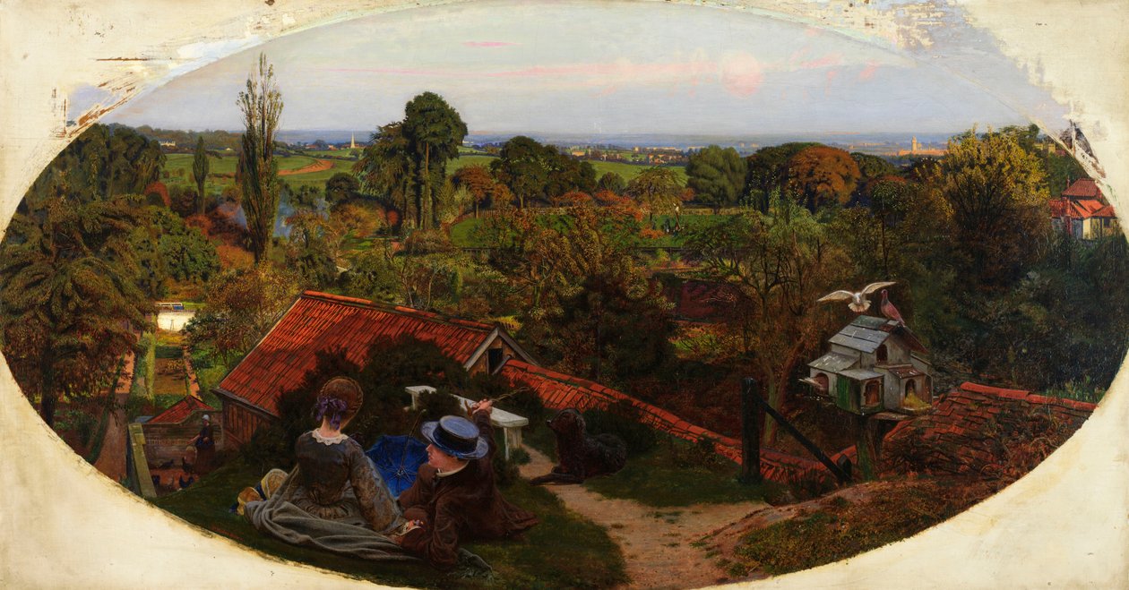 Egy angol őszi délután, 1852-1853 alkotó: Ford Madox Brown