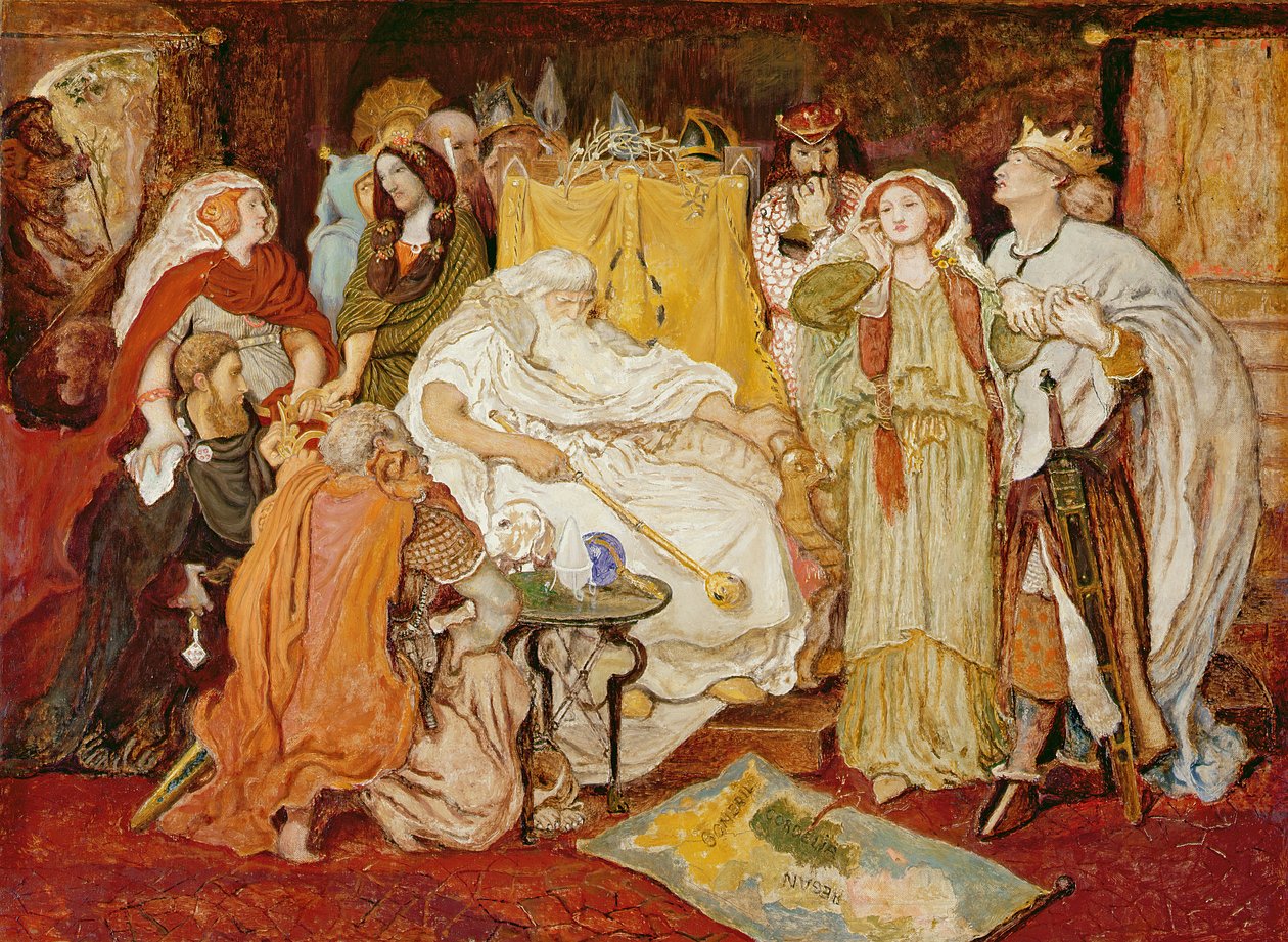 Cordelia adagja, 1867-75 körül alkotó: Ford Madox Brown