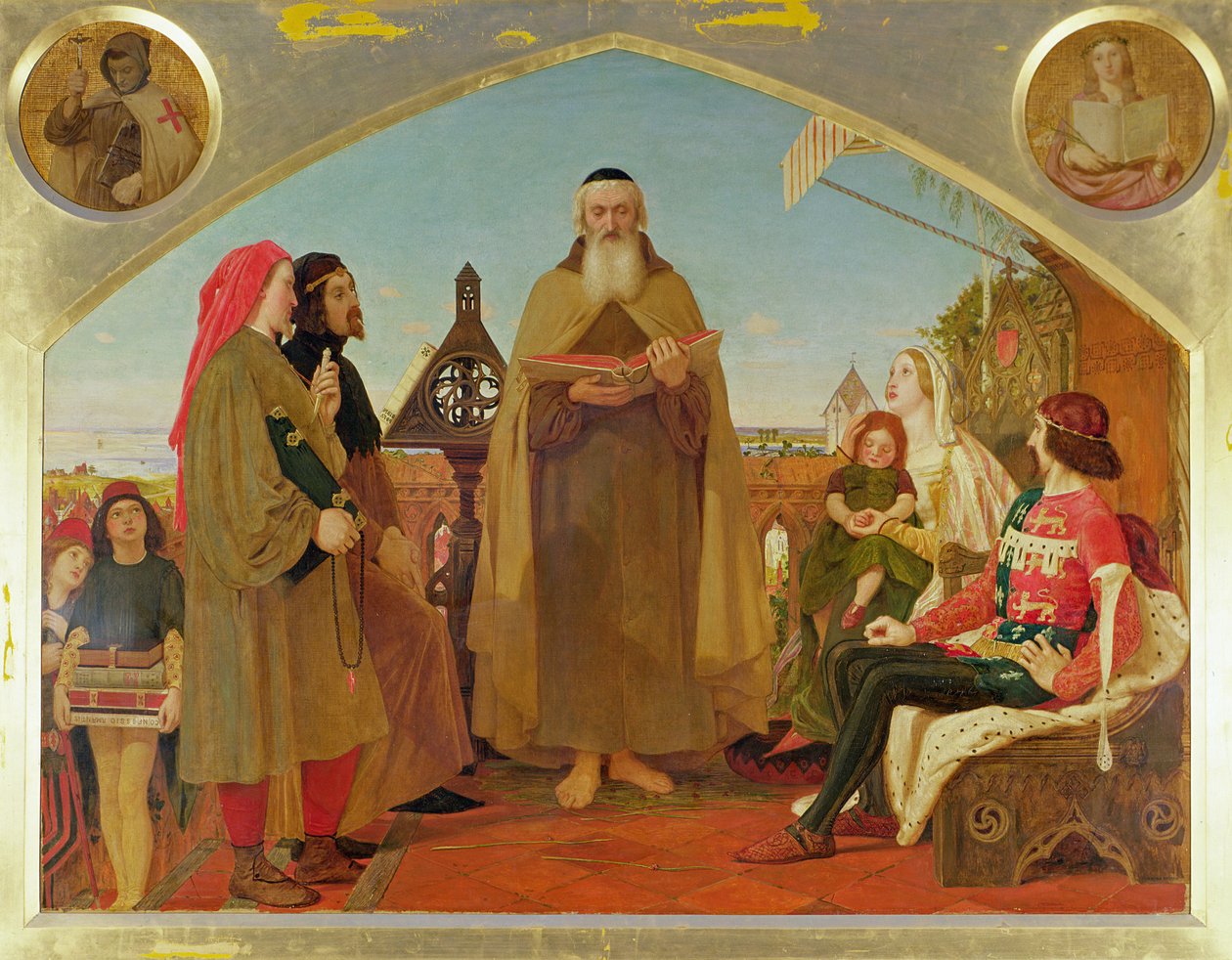 A Biblia első fordítása angolra alkotó: Ford Madox Brown