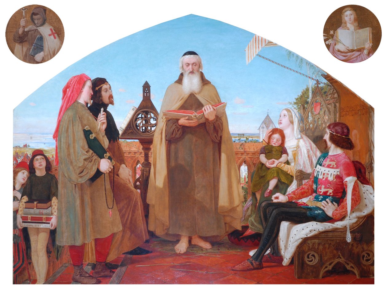 A Biblia első fordítása angolra alkotó: Ford Madox Brown