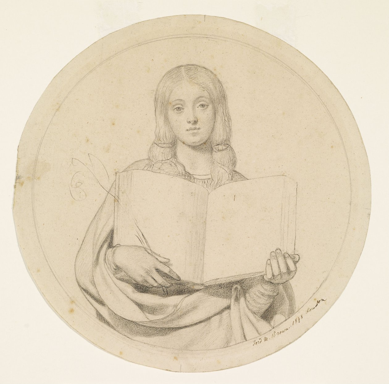 Wycliffe Bibliafordítását olvassa alkotó: Ford Madox Brown