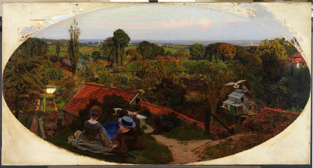 Egy angol őszi délután, 1852-1853 alkotó: Ford Madox Brown