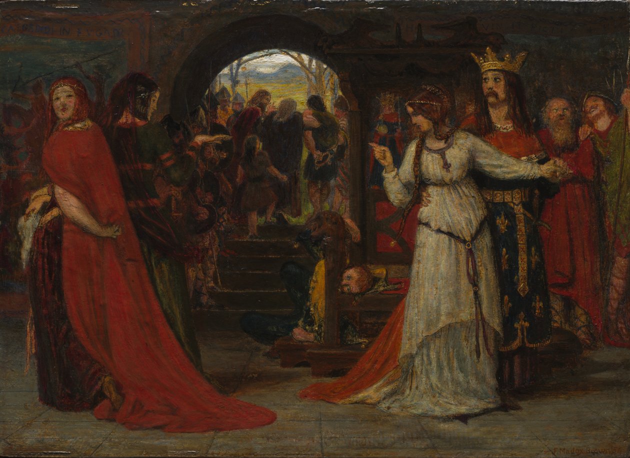 Cordelia elvál a nővéreitől alkotó: Ford Madox Brown