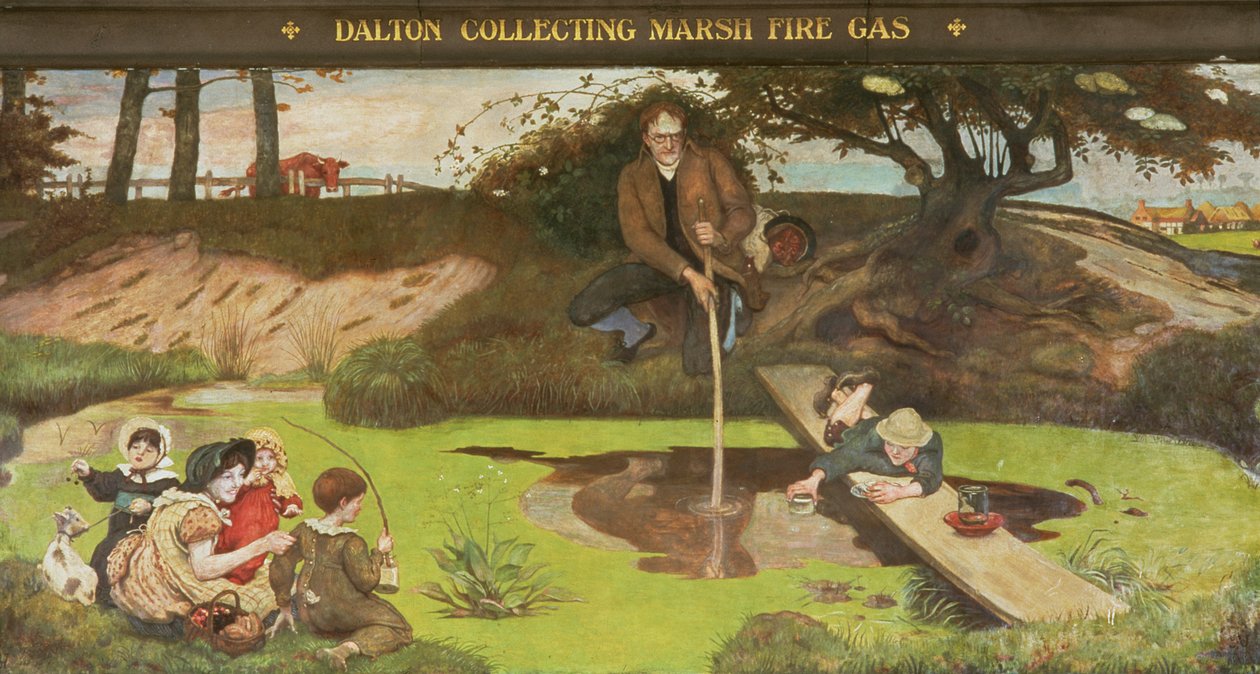 Dalton Mocsári tűzgázt gyűjt alkotó: Ford Madox Brown