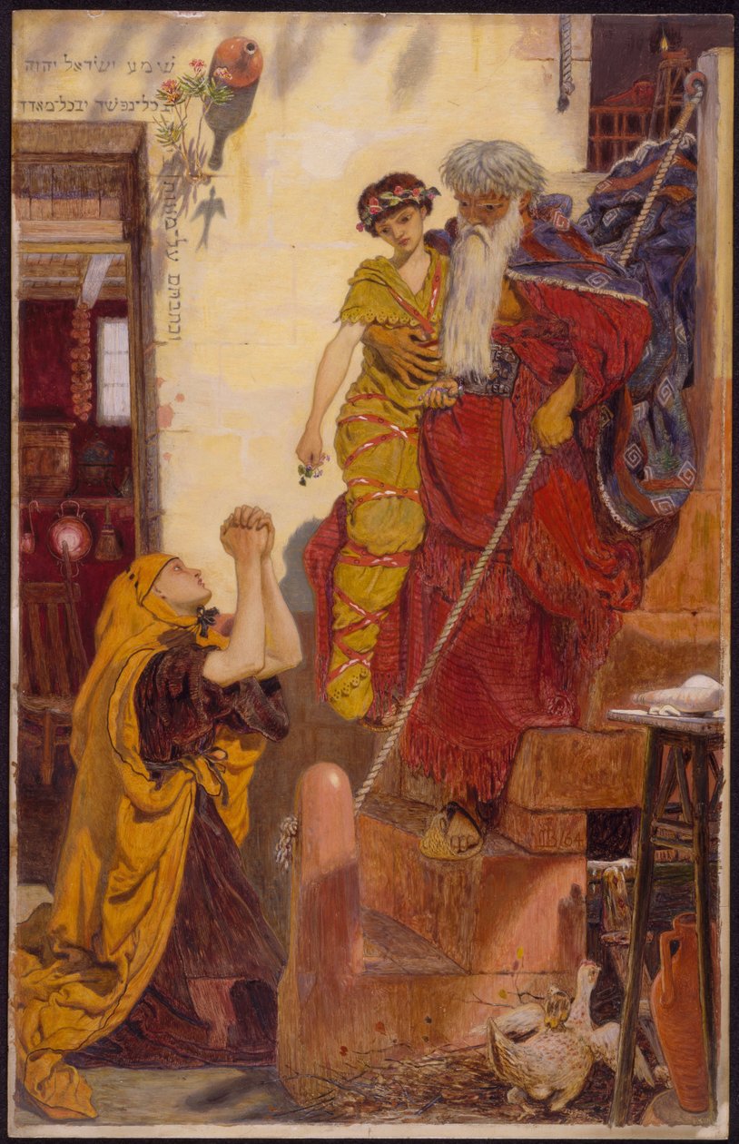Illés és az özvegy fia alkotó: Ford Madox Brown