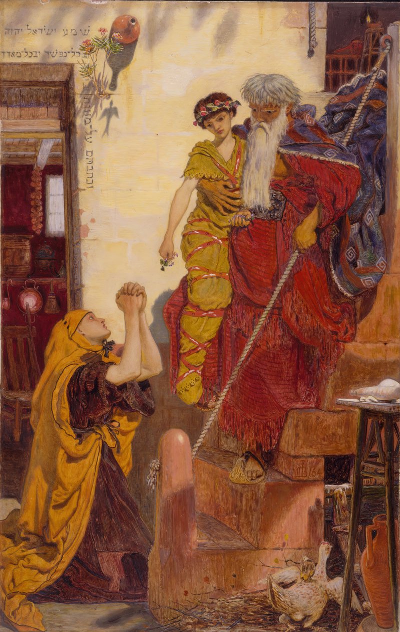Illés és az özvegy fia, 1864. alkotó: Ford Madox Brown