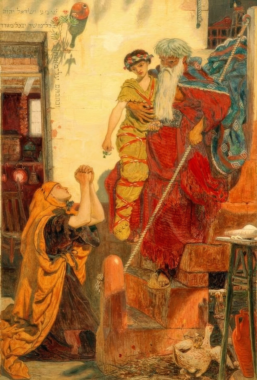 F.M. Brown, Elias és az özvegy fia alkotó: Ford Madox Brown