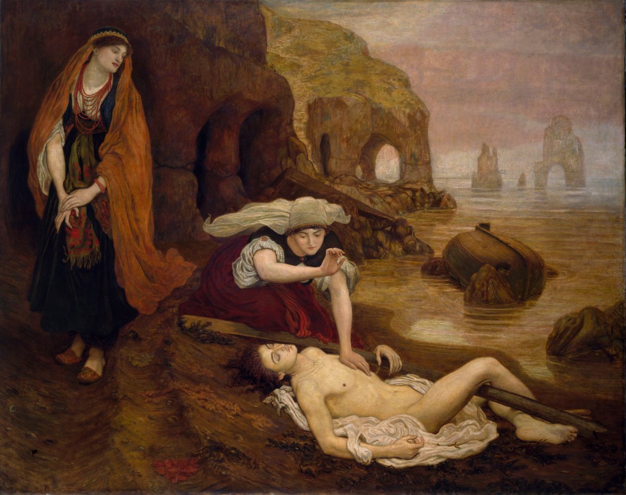 Don Juan megtalálása Haidee által alkotó: Ford Madox Brown