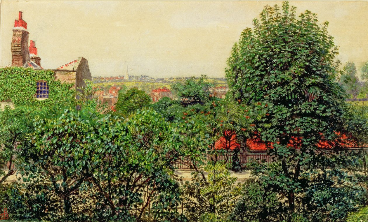 Hampstead – Vázlat a természetből alkotó: Ford Madox Brown