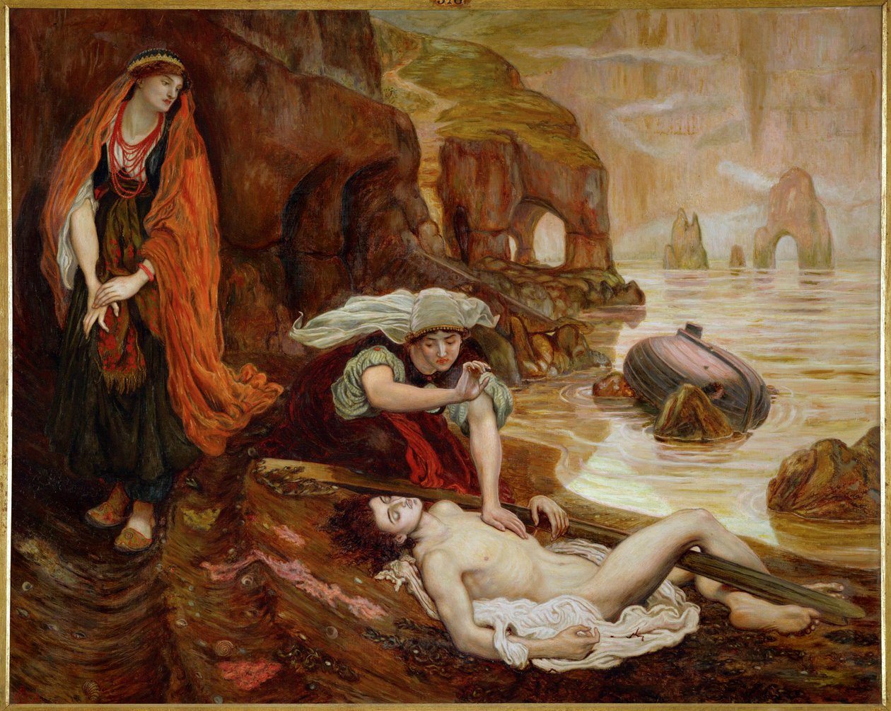 Haydee felfedezi Don Juan testét ... (festmény, vászon) alkotó: Ford Madox Brown