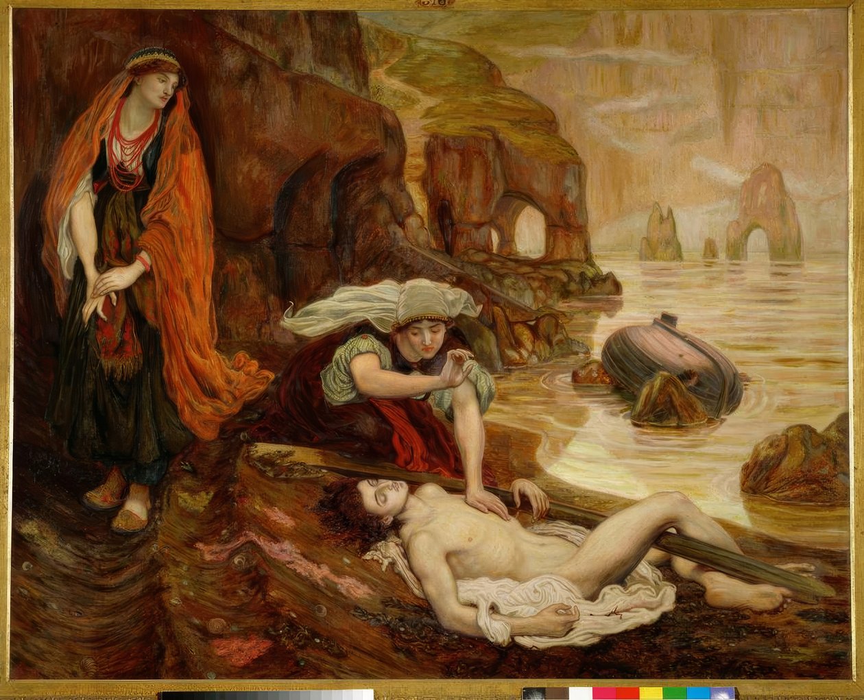 Haydee megtalálja Don Juan holttestét alkotó: Ford Madox Brown