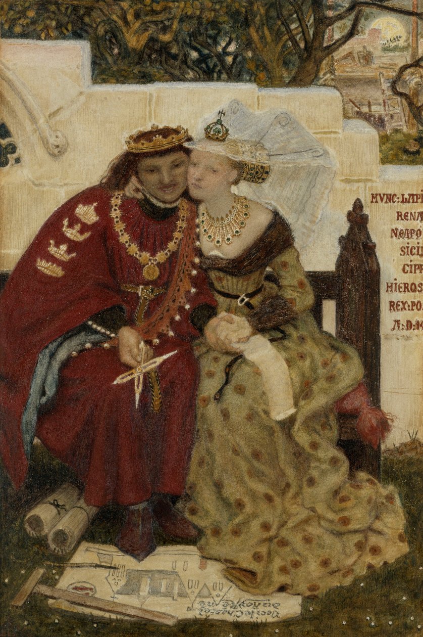René király nászútja alkotó: Ford Madox Brown