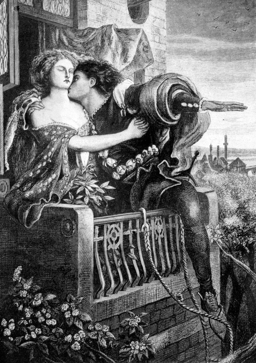 Jelenet Shakespeare Rómeó és Júliájából, 1860-as évek alkotó: Ford Madox Brown
