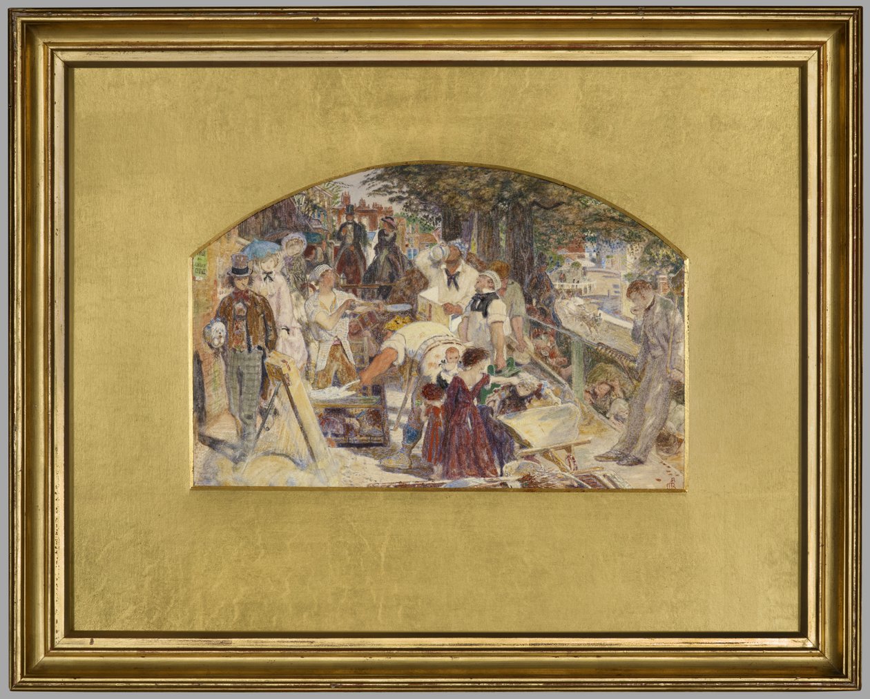 Tanulmány a „Munka” festményhez, 1856 körül (akvarell, papír) alkotó: Ford Madox Brown