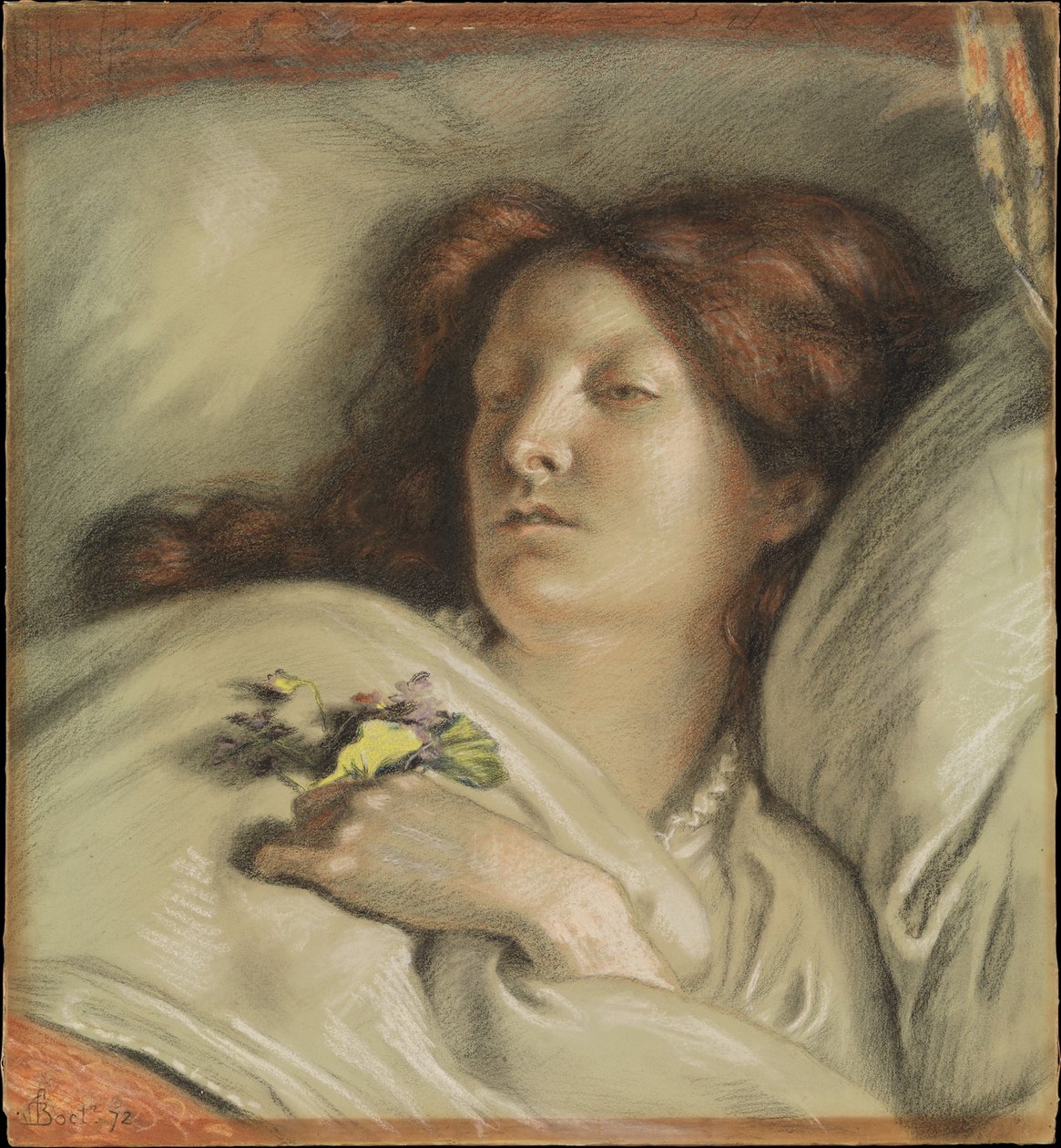 A lábadozó nő (A művész feleségének portréja) alkotó: Ford Madox Brown