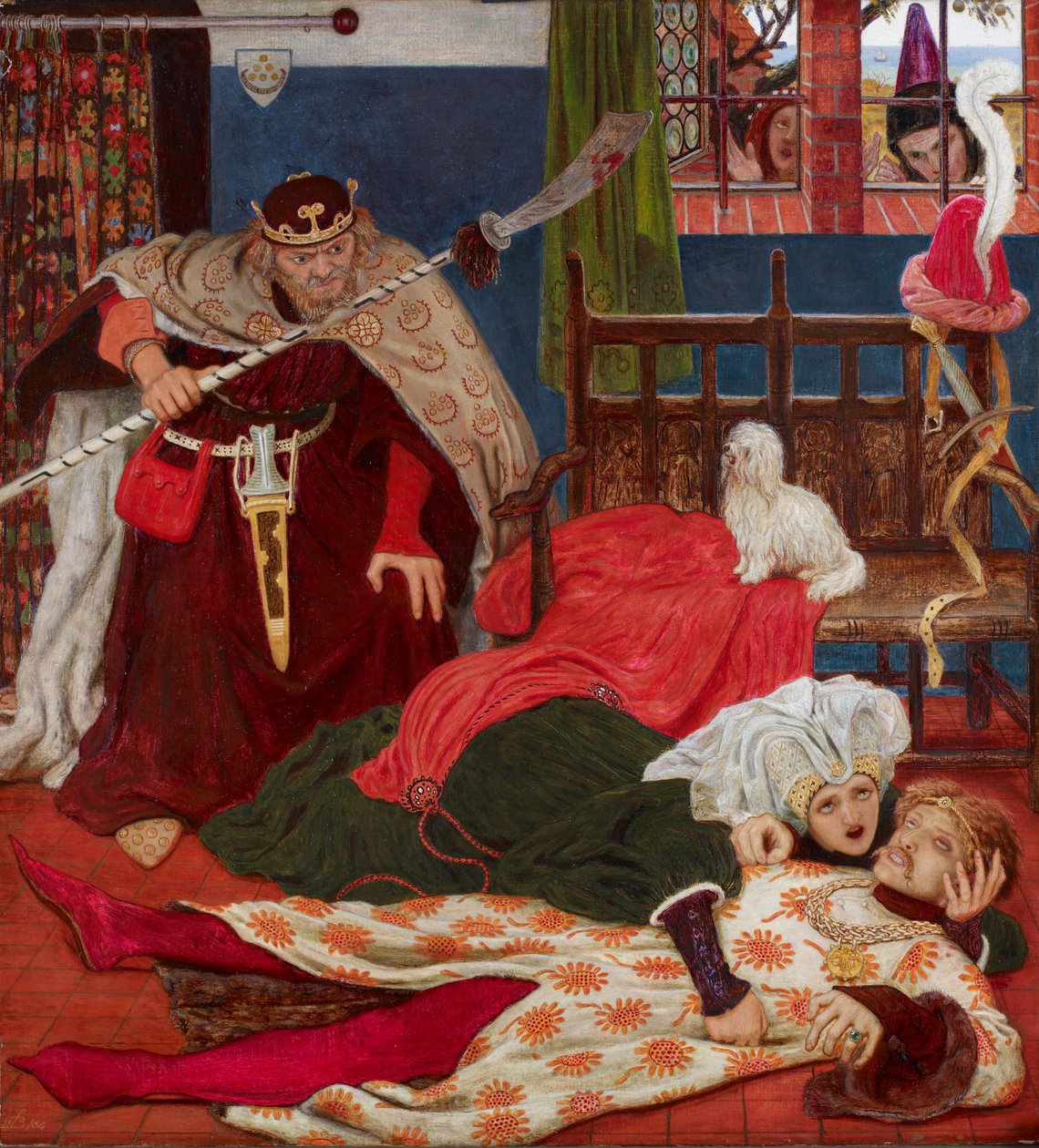 Sir Tristram halála (olaj, vászon) alkotó: Ford Madox Brown