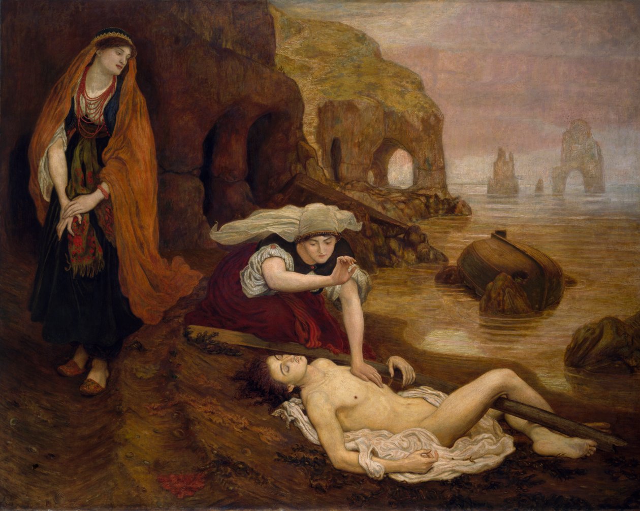 Haidee: Don Juan megtalálása alkotó: Ford Madox Brown