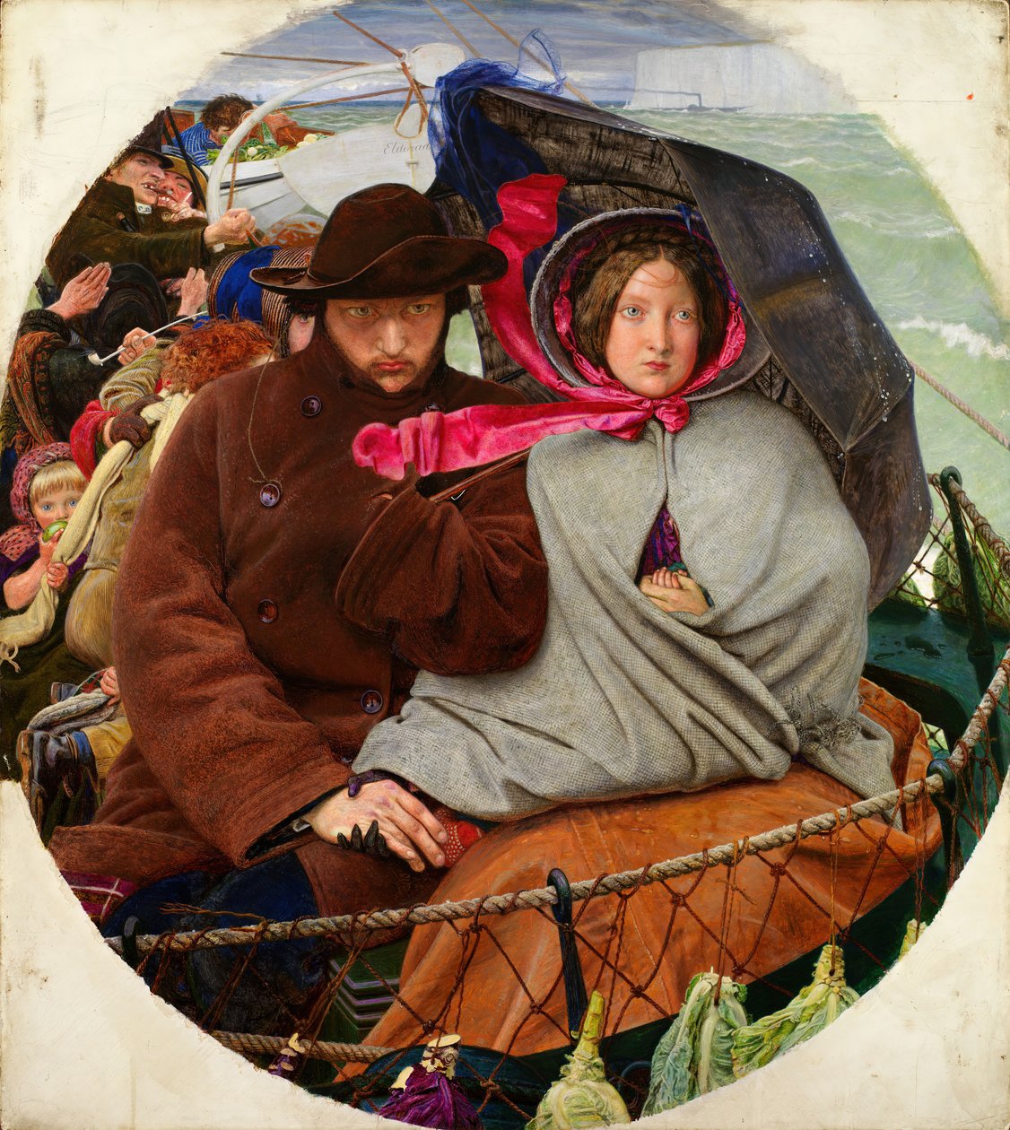 The Last of England, 1852-1855. alkotó: Ford Madox Brown