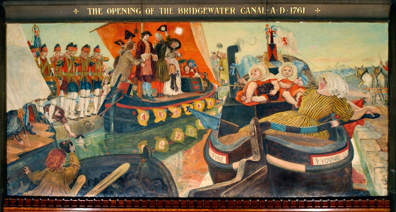 A Bridgewater-csatorna megnyitása i.sz. 1761 alkotó: Ford Madox Brown