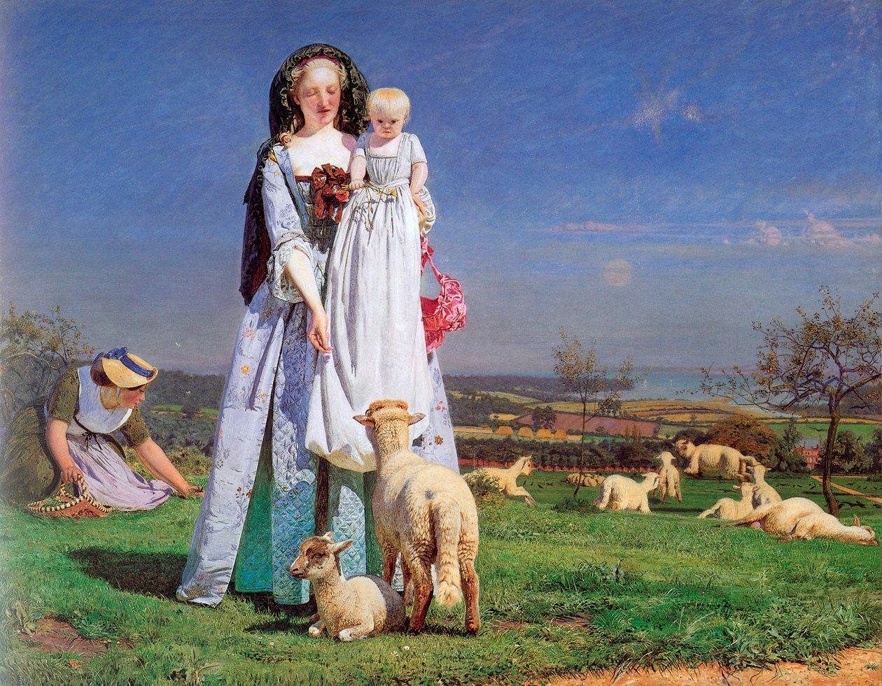 A szép Baa-bárányok, 1859. alkotó: Ford Madox Brown