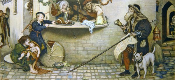 A súlyok és mértékek kihirdetése alkotó: Ford Madox Brown
