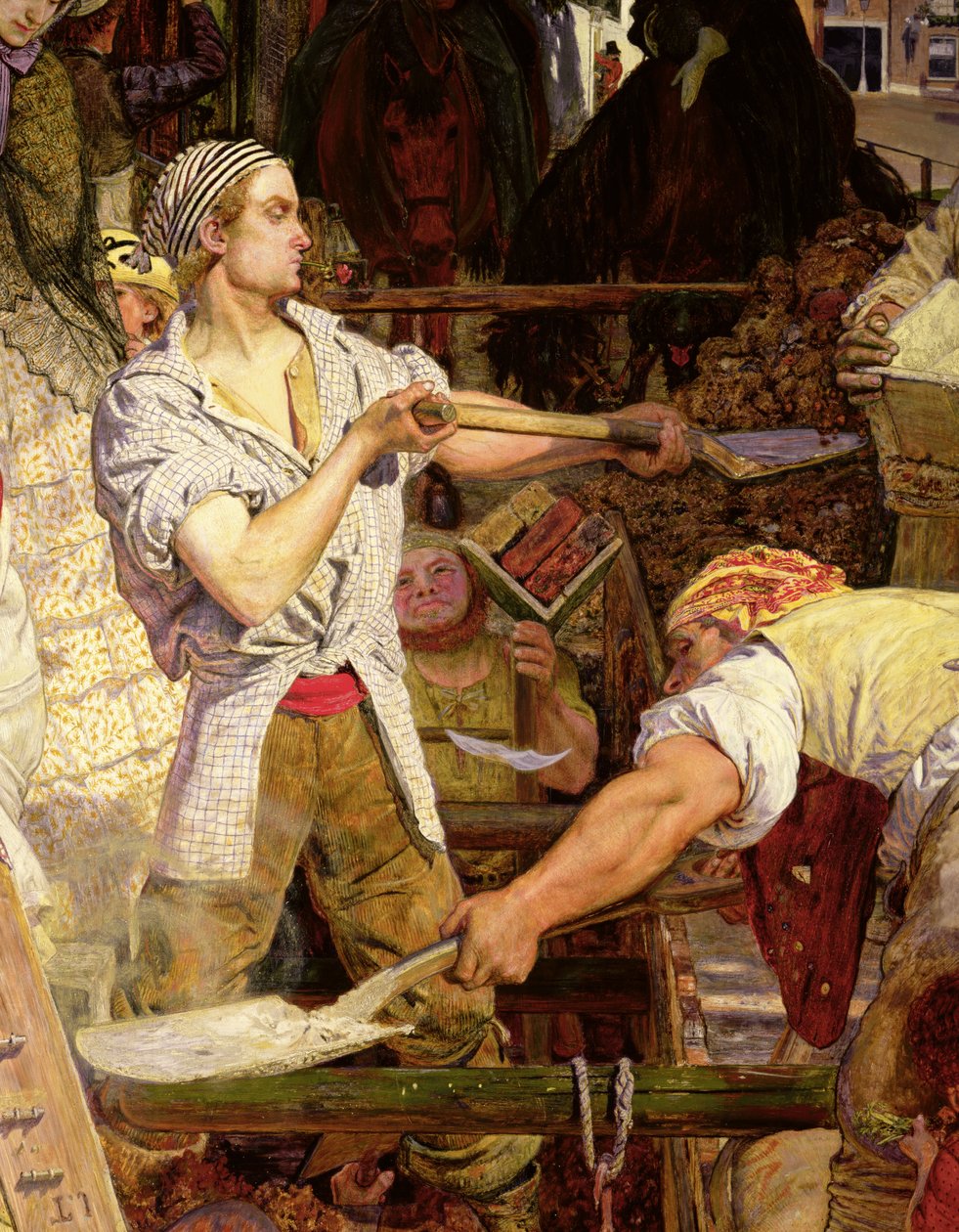 Munka: Munkás szegfűvel a szájában alkotó: Ford Madox Brown