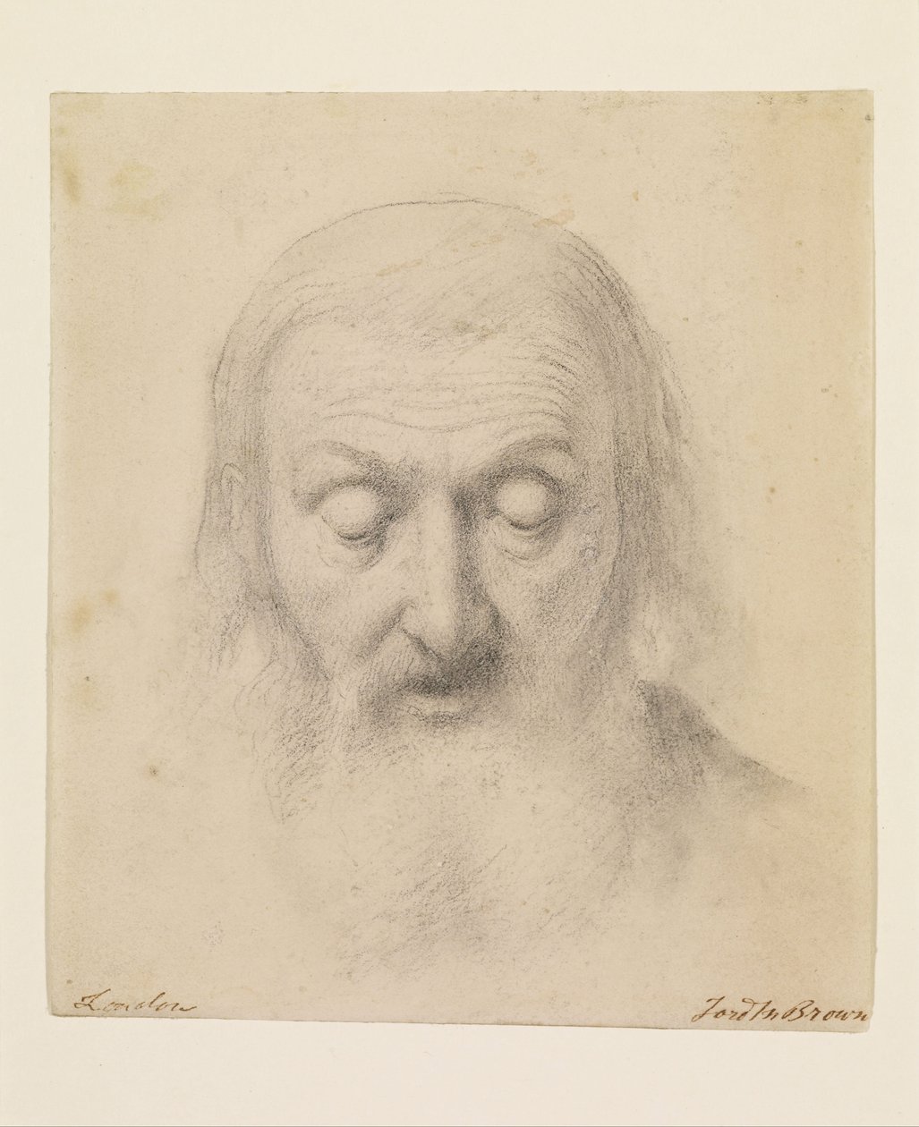 Wycliffe a bibliafordítását olvasva - Tanulmány a Wycliffe fejéhez alkotó: Ford Madox Brown