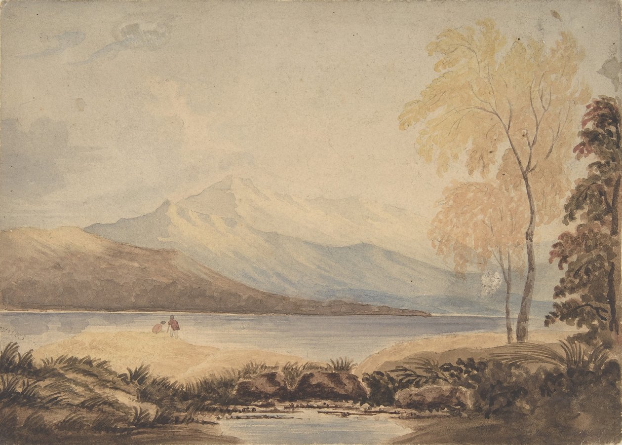 Tóvidéki táj, 19. század eleje. alkotó: Formerly attributed to Copley Fielding.