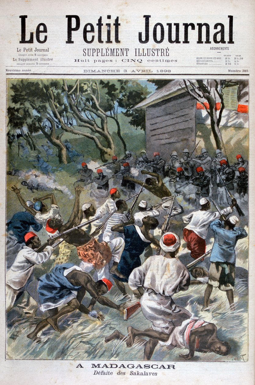 A Sakalava veresége, Madagaszkár, 1898 alkotó: Fortuné Méaulle