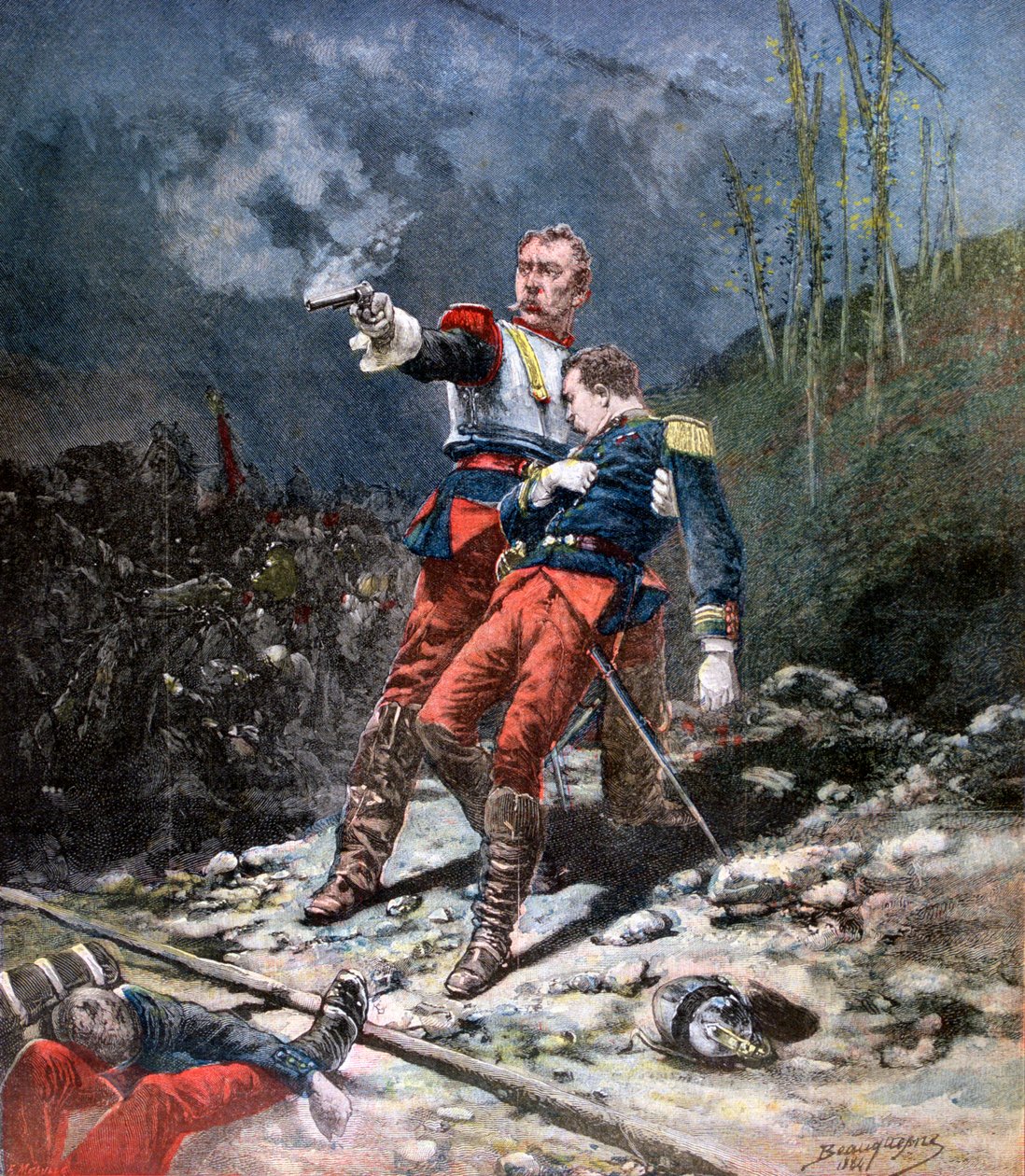 Szembenézni az ellenséggel, 1884, 1890 alkotó: Fortuné Méaulle