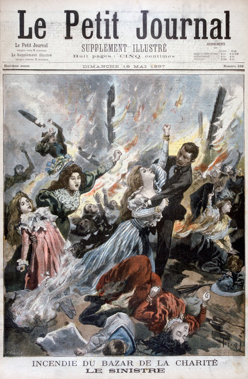 Tűz a Bazar de la Charite-ban, Párizs, 1897. május 4 alkotó: Fortuné Méaulle