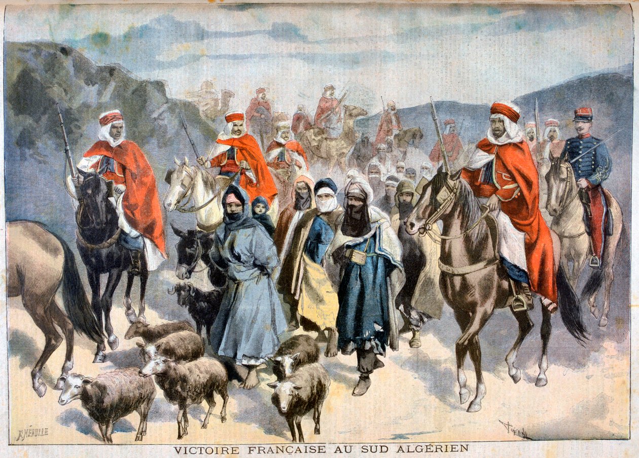 Francia győzelem Dél-Algériában, 1897 alkotó: Fortuné Méaulle