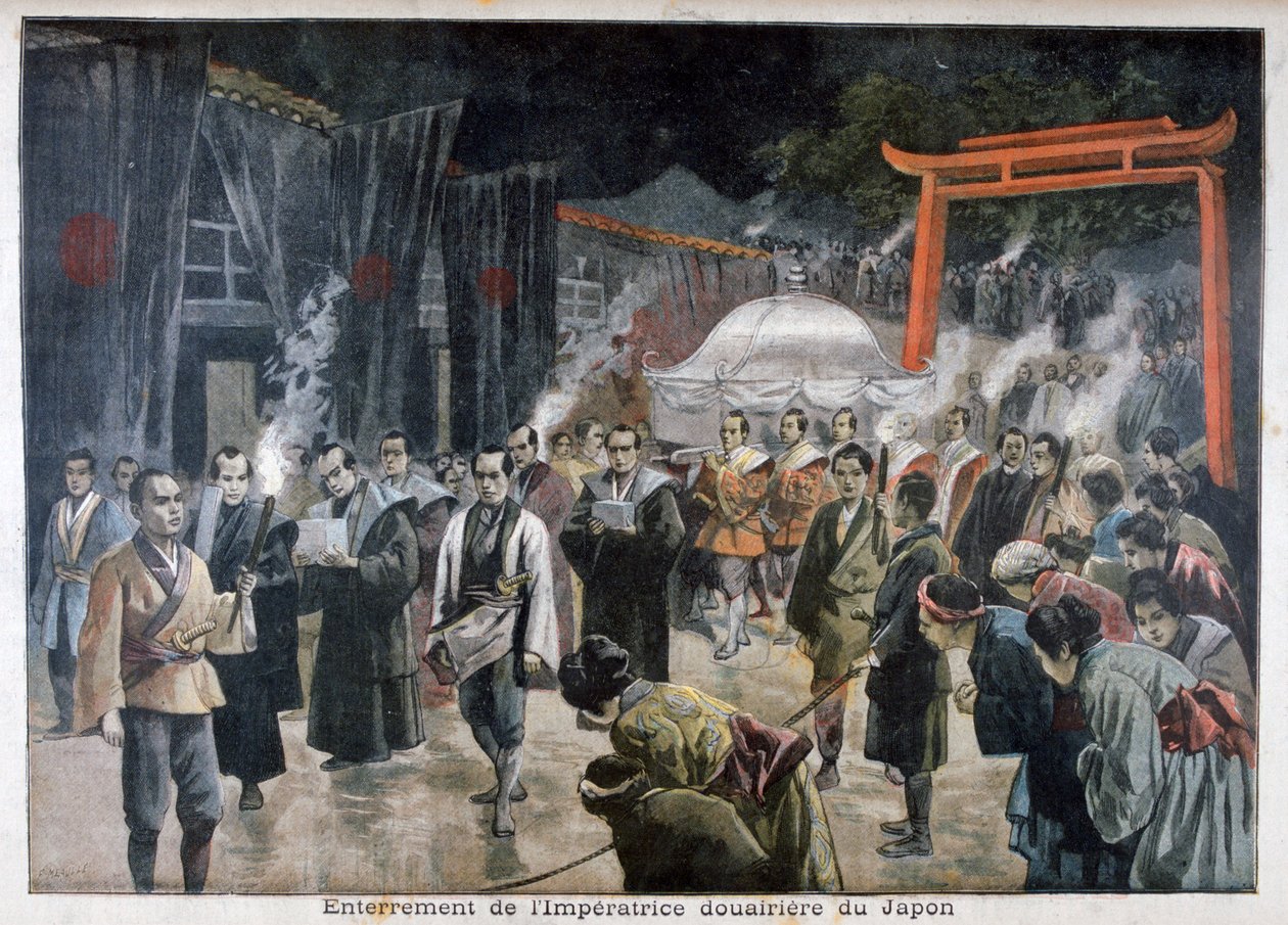 A japán császárné temetése, 1897 alkotó: Fortuné Méaulle