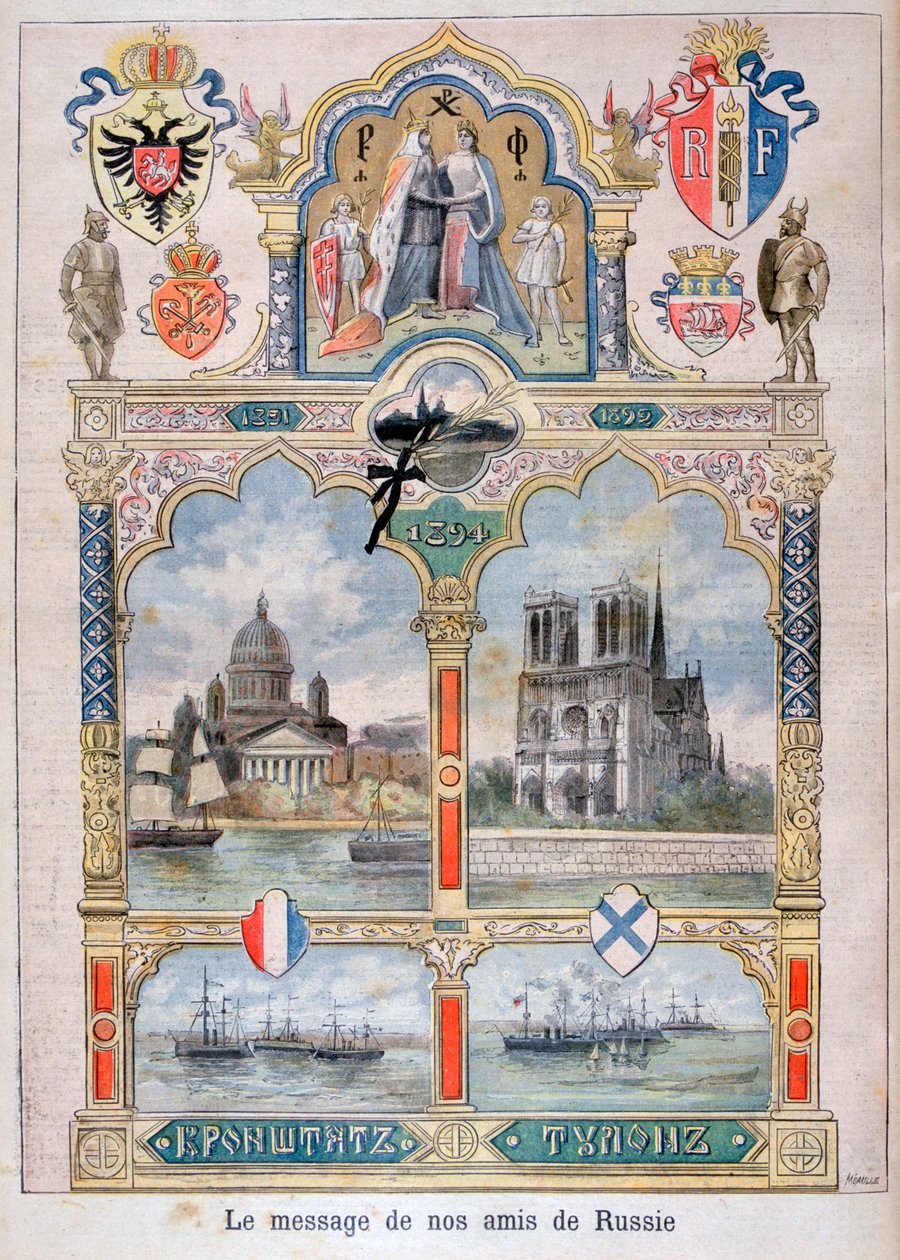 Orosz barátaink üzenete, 1896 alkotó: Fortuné Méaulle
