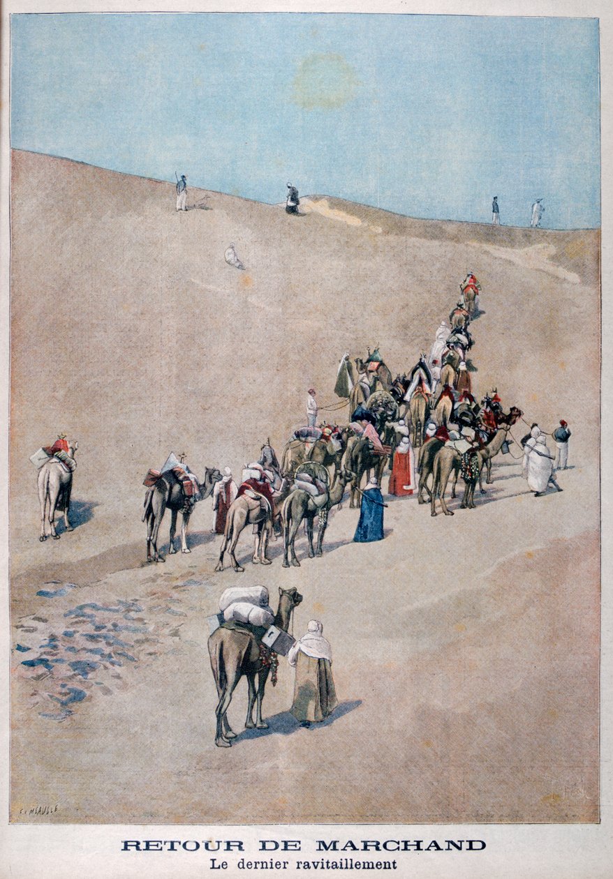 A kereskedők visszatérése, 1899 alkotó: Fortuné Méaulle
